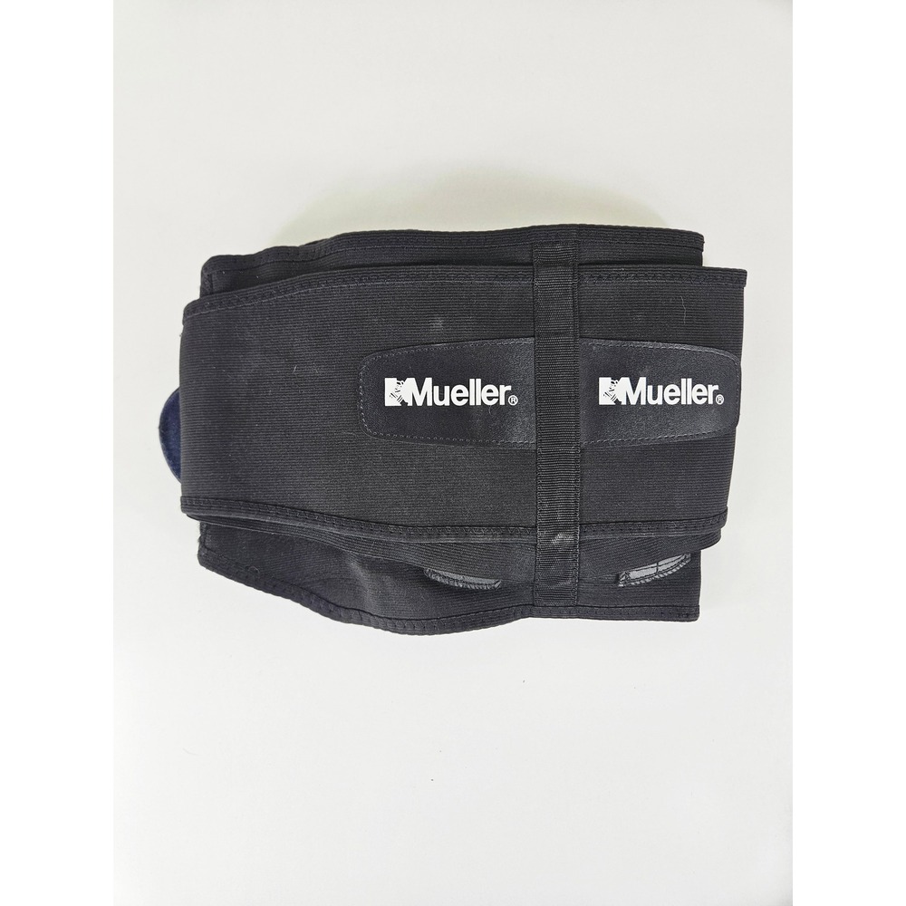 Mueller Adjustable Back Brace with Lumbar Pad Black B62559 One Size Fits Most